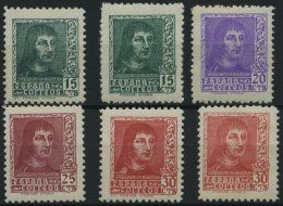 SPANIEN 791-94I,II **, 1938, König Ferdinand II, Beide Aufdrucke, Feinst/Pracht, Mi. 143.- - Autres & Non Classés