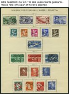 SAMMLUNGEN O, Gestempelter Sammlungsteil Schweiz Von 1931-69 Auf Schaubek Seiten, Meist Prachterhaltung, Mi. Ca. 2000.- - Collections