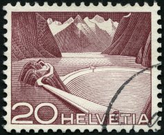 SCHWEIZ BUNDESPOST 533I O, 1949, 20 C. Grimsel-Stausee, Type I, Pracht, Mi. 85.- - Used Stamps