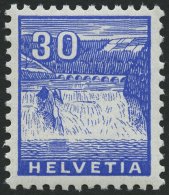 SCHWEIZ BUNDESPOST 276 **, 1934, 30 C. Rheinfall Bei Schaffhausen, Normale Zähnung, Pracht, Mi. 85.- - Used Stamps