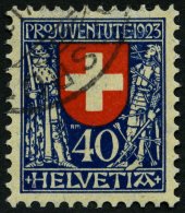 SCHWEIZ BUNDESPOST 188 O, 1923, 40 C. Pro Juventute, Pracht, Mi. 65.- - Used Stamps