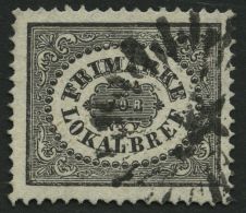 SCHWEDEN 6 O, 1856, 1 Skill. Bco. Schwarz (Facit 6a2), Pracht, Facit 4000.- Skr. - Used Stamps