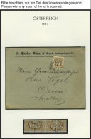 SAMMLUNGEN 44-47 BRIEF, 1883-89, Interessante Sammlung Doppeladler überwiegend Auf Briefen Und Ganzsachenkarten, Mi - Sammlungen