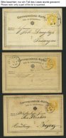 GANZSACHEN 1869-ca. 1920, Sammlung Von 62 Gebrauchten Ganzsachen (fast Nur Postkarten), Dabei Einige Bessere Abstempelun - Autres & Non Classés