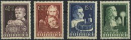 STERREICH 929-32 **, 1949, Glückliche Kindheit, Prachtsatz, Mi. 80.- - Gebraucht