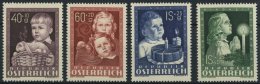 STERREICH 929-32 **, 1949, Glückliche Kindheit, Prachtsatz, Fotobefund Babor, Mi. 80.- - Gebraucht