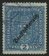 STERREICH 243B O, 1919, 2 Kr. Preußischblau, Gezähnt L 111/2, Pracht, Mi. 150.- - Sonstige & Ohne Zuordnung