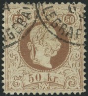 STERREICH 41II O, 1867, 50 Kr. Braun, Feiner Druck, Pracht, Mi. 200.- - Gebraucht