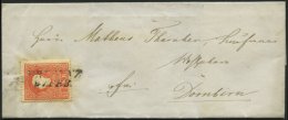 STERREICH 13I BRIEF, 1859, 5 Kr. Rot, Type I, L2 BREGENZ, Kleiner Prachtbrief Nach Dornbirn - Sonstige & Ohne Zuordnung