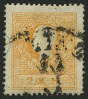 STERREICH 10IIe O, 1859, 2 Kr. Orange, Type II, Repariert, Mi. (600.-) - Sonstige & Ohne Zuordnung