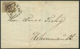 STERREICH 4X BRIEF, 1852, 6 Kr. Braun, Handpapier, Type Ib, R4 PRAG, Prachtbrief Nach Hermannstadt - Autres & Non Classés