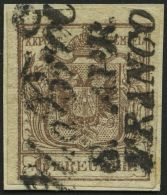 STERREICH 4X BrfStk, 1850, 6 Kr. Braun, Type Ib, Auf Knappem Briefstück, L1 U.BROD Und L2 FRANCO, Pracht, Gepr. Gro - Other & Unclassified