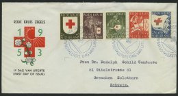 NIEDERLANDE 615-19 BRIEF, 1953, Rotes Kreuz Auf FDC In Die Schweiz, Pracht, Mi. 60.- - Niederlande