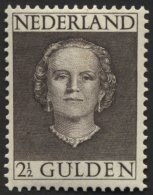 NIEDERLANDE 541 **, 1949, 21/2 G. Graubraun, Pracht, Mi. 200.- - Nederland