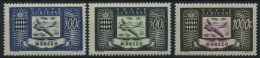 MONACO 394-96 *, 1949, Flugzeug, Falzrest, Prachtsatz - Other & Unclassified