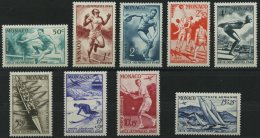 MONACO 339-47 *, 1948, Olympische Sommerspiele, Falzrest, Prachtsatz - Autres & Non Classés