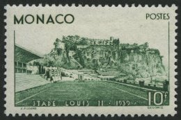 MONACO 189 *, 1939, 10 Fr. Einweihung Des Louis II. Stadions, Falzrest, Pracht - Other & Unclassified