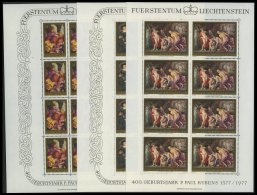 LIECHTENSTEIN 655-57KB **, 1976, Rubens Im Kleinbogensatz, Pracht, Mi. 70.- - Autres & Non Classés