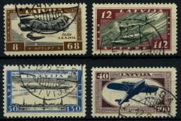 LETTLAND 228-31A O, 1933, Hilfsfonds Für Verunglückte Flieger (IV), Gezähnt, Prachtsatz, Mi. 350.- - Lettonie