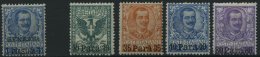 POST IM AUSLAND 1-5 *, Italienische Post In Der Levante: 1901/2, Bengasi Und Postamt In Janina, Falzrest, Nr. 1 Bugspur - Other & Unclassified