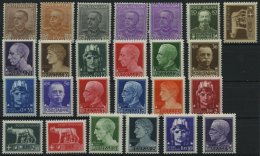 ITALIEN 281-84,299-317 *, 1928/8, König Viktor Emanuel III Und Serie Imperiale, Falzrest, 2 Prachtsätze - Ohne Zuordnung