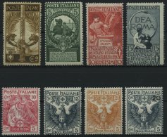 ITALIEN 100-03,120-23 *, 1911/5, 50 Jahre Geeintes Königreich Und Rotes Kreuz, Falzrest, 2 Sätze Fast Nur Prac - Ohne Zuordnung