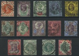 GROSSBRITANNIEN 86-97,100/1 O, 1887, Regierungsjubiläum Incl. Ergänzungswerte, Sauber Gestempelter Prachtsatz - Used Stamps