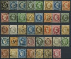 LOTS O, 1849-75, Kleine Partie Von 39 Verschiedenen Werten, Etwas Unterschiedlich Mit Vielen Prachtwerten, Mi. 1120.- - Collections