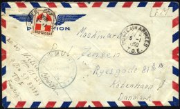 FRANKREICH FELDPOST 801,848 BRIEF, 1950, 1 Fr. Provinzwappen Und Rückseitig 6 Fr. Karminrosa Mit Zwischensteg Im Pa - Sonstige & Ohne Zuordnung