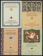 FRANKREICH MH **, 1959-62, 4 Verschiedene Markenheftchen Rotes Kreuz, Pracht, Mi. 140.- - Autres & Non Classés