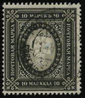 FINNLAND 54 O, 1901, 10 M. Schwarz/hellgrau, Pracht, Mi. 220.- - Sonstige & Ohne Zuordnung