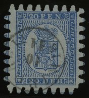 FINNLAND 8C O, 1866, 20 P. Blau, K1 WIBORG, Alle Zungen, Pracht - Sonstige & Ohne Zuordnung