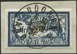 FRANZÖSISCHE-POST 21 BrfStk, 1931, 5 Fr. Blau/sämisch, Prachtbriefstück, Mi. 350.- - Unused Stamps