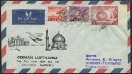 DEUTSCHE LUFTHANSA 109 BRIEF, 12.9.1956, Bagdad-Frankfurt, Prachtbrief, Haberer DM 450.- - Sonstige & Ohne Zuordnung