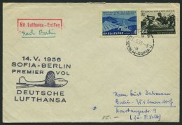 DEUTSCHE LUFTHANSA 14.5.1956, Erstflug SOFIA-BERLIN Mit Bulgarischer Frankatur, Pracht - Gebraucht