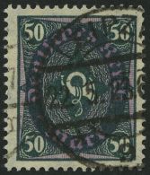 Dt. Reich 209Wb O, 1922, 50 M. Schwarzgraugrün, Walzendruck, Pracht, Gepr. Infla, Mi. 130.- - Autres & Non Classés