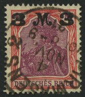 Dt. Reich 155Ib O, 1921, 3 M. Auf 11/4 M. Karminrot/dunkelkarminlila, Aufdruck Mattglänzend, Pracht, Kurzbefund Two - Other & Unclassified