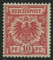 Dt. Reich 49aa O, 1890, 25 Pf. Goldgelb, Pracht, Gepr. Zenker, Mi. 450.- - Other & Unclassified