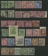 Dt. Reich 45aa O, 1889, 3 Pf. Dunkelbraun, Feinst, Gepr. Zenker, Mi. 85.- - Other & Unclassified