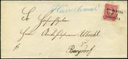 BAHNPOST DR 41 BRIEF, Magdeburg-Hannover, L3 Und Handschriftlich HÄMELMARK Auf Brief Mit 10 Pf. Karmin Von 1881, Pr - Maschinenstempel (EMA)