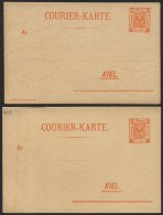 KIEL A U 2 BRIEF, COURIER: 1899, Umschlag 3 Pf. Orange, Ungebraucht, Feinst - Postes Privées & Locales