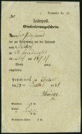 SCHLESWIG-HOLSTEIN NEUMÜNSTER (stummer K1!) Auf Einlieferungsschein (Formular Nr. 39a) Von 1866, Pracht, RR! - Préphilatélie