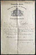 HAMBURG 1916, Einbürgerungsurkunde Der Freie N Und Hansestadt Hamburg, Pracht - Hamburg