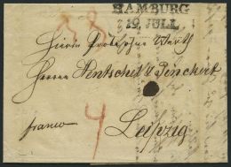 HAMBURG-VORPHILA 1822, HAMBURG, L2 Auf Brief Nach Leipzig, Pracht - Vorphilatelie