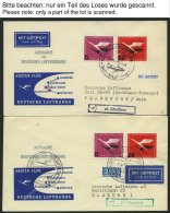 DEUTSCHE LUFTHANSA 1-18 BRIEF, 1.4.1955, Eröffnung Des Innerdeutschen Flugverkehrs Mit Convair CV-240, Alle 18 Fl&u - Other & Unclassified