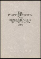 BUND/BERLIN MINISTERJAHRB **, 1996, Kompletter Jahrgang Bundesrepublik Im Geschenkheft Der Deutschen Post AG Mit Faksimi - Sonstige & Ohne Zuordnung