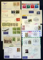 LOTS 1959-90, Partie Von 31 Verschiedenen Flugbelegen, Nur Erst-oder Sonderflüge, Meist Pracht - Used Stamps