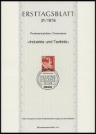 ERSTTAGSBLÄTTER 815-999 BrfStk, 1974-78, 5 Komplette Jahrgänge, ETB 1/74 - 21/78, Pracht - Sonstige & Ohne Zuordnung