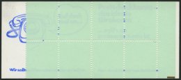 MARKENHEFTCHEN VJ-MH 20dII **, 1974, Versuchs-Markenheftchen Unfallverhütung, 4. Deckelseite: Bei Adressen Postfach - Other & Unclassified