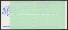 MARKENHEFTCHEN VJ-MH 20c **, 1974, Versuchs-Markenheftchen Unfallverhütung, 4. Deckelseite: Bei Adressen Ortsangabe - Other & Unclassified